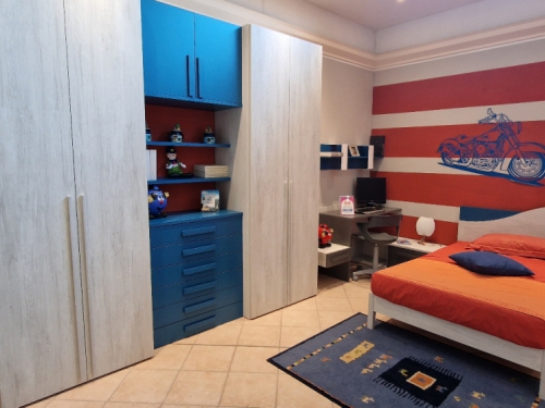CAMERETTA VOLO COMPLETA DI LETTO , ARMADIO E SCRITTOIO € 2.480,00